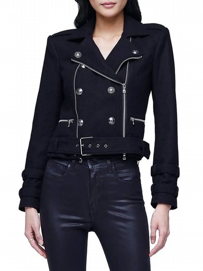 L'AGENCE Billie Belted Leather Jacket product