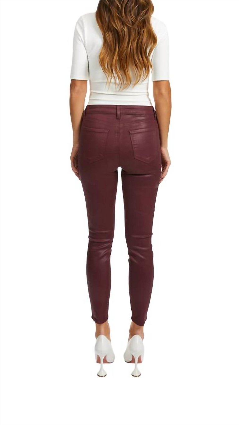 Burgundy Margot Skinny Jeans In Burgundy