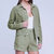 Celine Linen Jacket - Soft Army