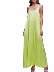 Hartley Trapeze Dress - Lime - Lime