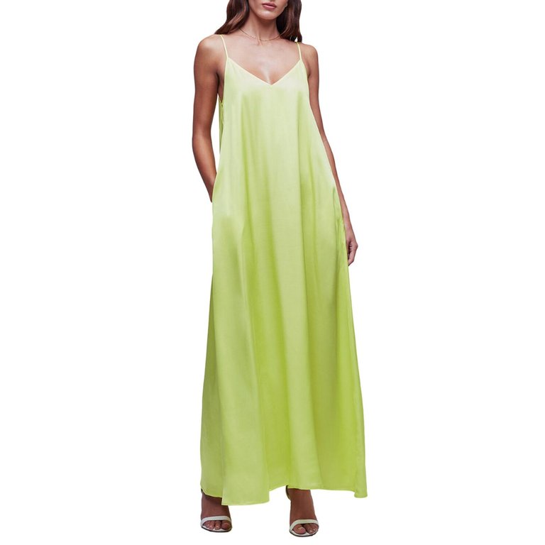 Hartley Trapeze Dress - Lime