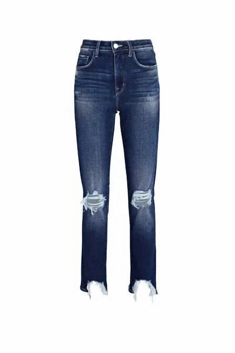 High Line Hi Rise Destruct Jeans In Mariner