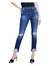 High Line Hi Rise Destruct Jeans In Mariner - Mariner