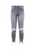 High Line Hi Rise Destruct Jeans In Stone Grey Destruct