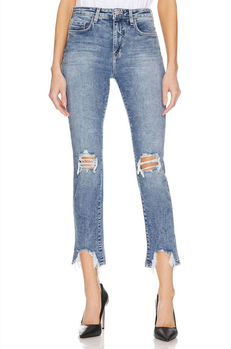 High Line High Rise Skinny Jean In Sodalite Destruct - Sodalite Destruct