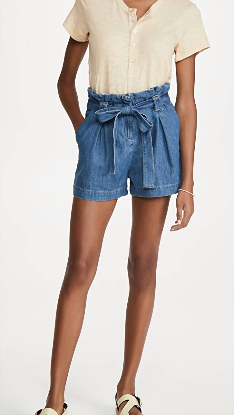 Hillary Paperbag Shorts - Concord