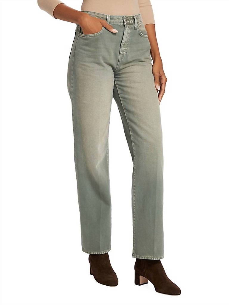 Jones Ultra High Rise Stovepipe Jean In Jade Green