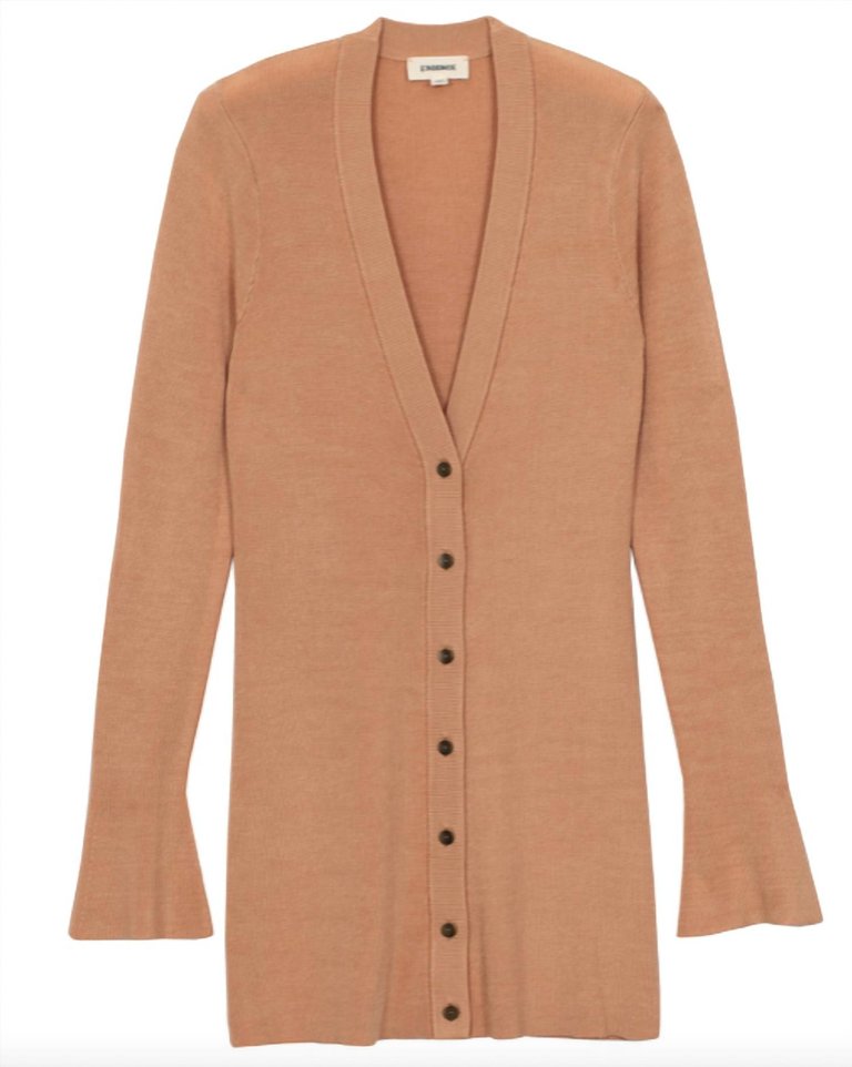 Long Cardigan - Pale Peach