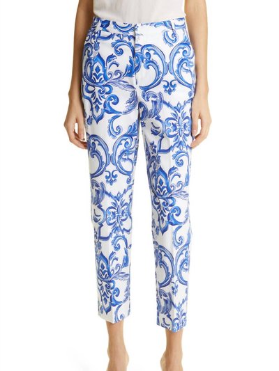 L'AGENCE Ludivine Trouser In Wht M Mediterranean product