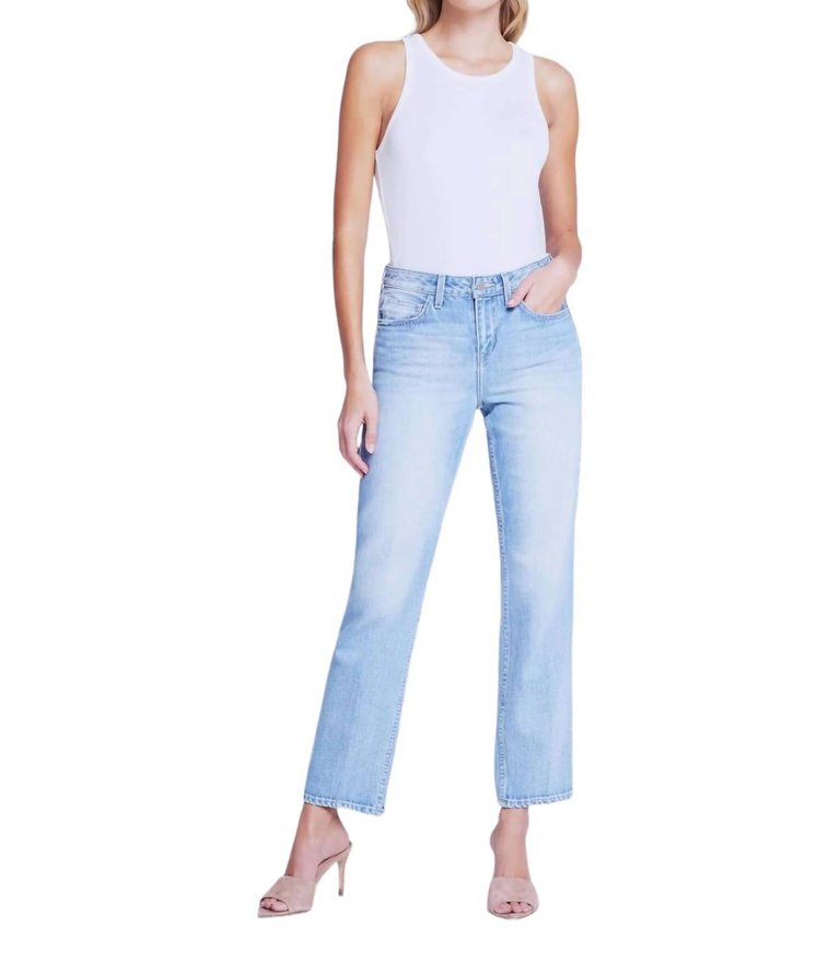 Marjorie Slouch Slim Straight Jeans In Mayfield - Mayfield