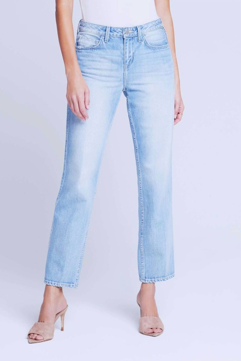 Marjorie Slouch Slim Straight Jeans In Mayfield