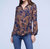 Nina Long Sleeve Sheer Silk Blouse - Midnight Multi Large Paisley