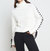 Nola Lace Up Sweater - Ivory/Black