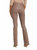 Selma Hi-Rise Sleek Bootcut Jeans In Deep Taupe Coated