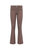 Selma Hi-Rise Sleek Bootcut Jeans In Deep Taupe Coated