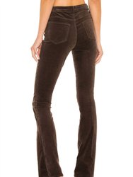 Stevie High Rise Straight Pant In Espresso