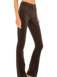 Stevie High Rise Straight Pant In Espresso
