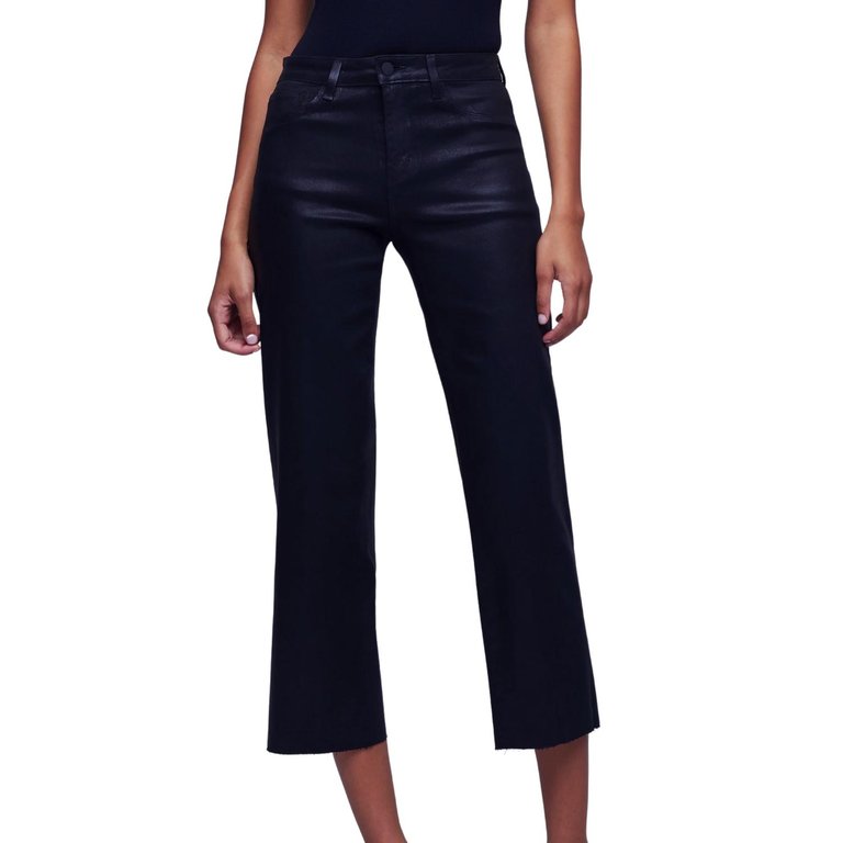 Wanda Coated Jeans In Noir Coated - Noir Coated