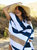 Classic Cabana Beach Towel - Ocean Blue & Almond