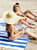 Glass Cabana Beach Towel - Marine Blue Sea