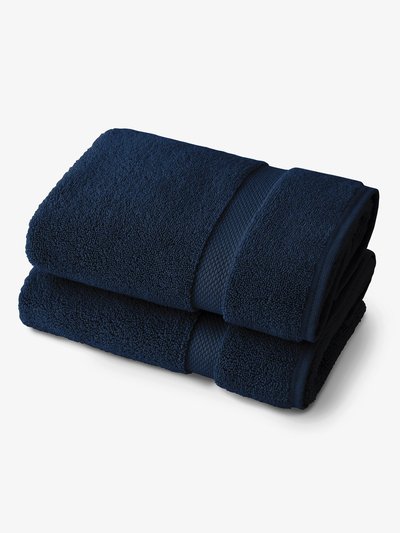Laguna Beach Textile Company Supima Cotton Bath Towel Pair - Navy  product