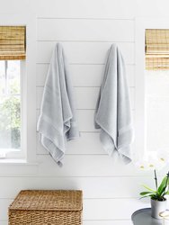 Supima Cotton Bath Towels Pair - Cloud Gray