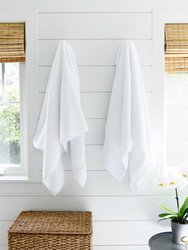 Supima Cotton Bath Towels Pair - White 