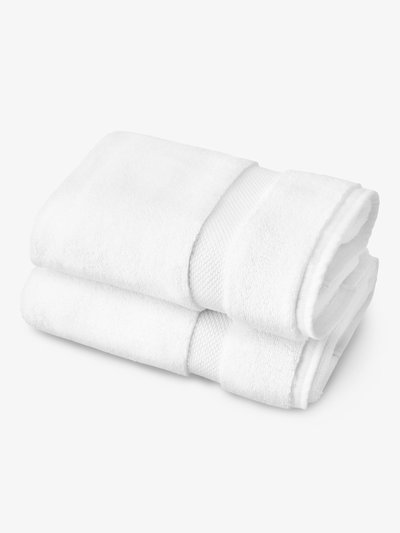 Laguna Beach Textile Company Supima Cotton Bath Towels Pair - White  product