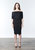 Alexi Off-The-Shoulder Black Knit Dress - Black