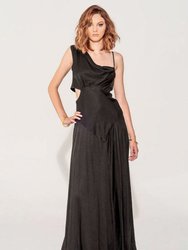 Aphrodite Noir Grecian Dress