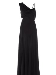 Aphrodite Noir Grecian Dress - Black