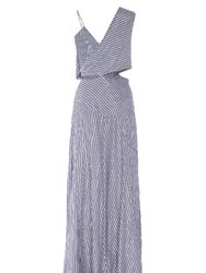 Aphrodite  Stripe Cutoout Dress