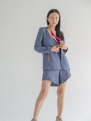 Cyprus Pinstriped Loose Fit Jacket