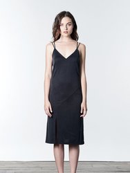 Gabby Noir Slip Dress - Soft Black