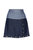Gia Antiqued Multi-Length Denim Skirt