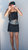 Gia Antiqued Multi-Length Denim Skirt - Black