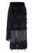 Jamie Fringe Straight Skirt - Black - Black