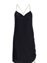 Jordan Slinky Black Slip Dress