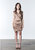 JULIE Silk Cocktail Dress - Bronze