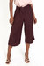 LAZZARO Cropped Cheery Chocolate Palazzo Pant