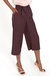 LAZZARO Cropped Cheery Chocolate Palazzo Pant