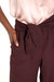 LAZZARO Cropped Cheery Chocolate Palazzo Pant