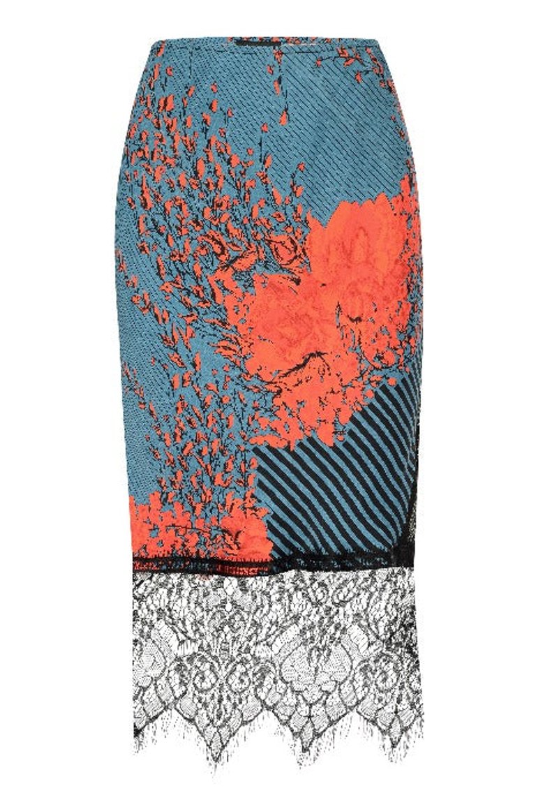 MAGDALENA Bias Slip Skirt - Multi