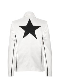 MAXINE Cotton Twill Star Blazer - Cloud