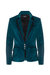 MAXINE Velveteen Star Blazer In Teal - Teal