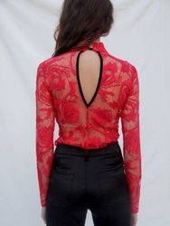Rosie Sheer Embroidered Top