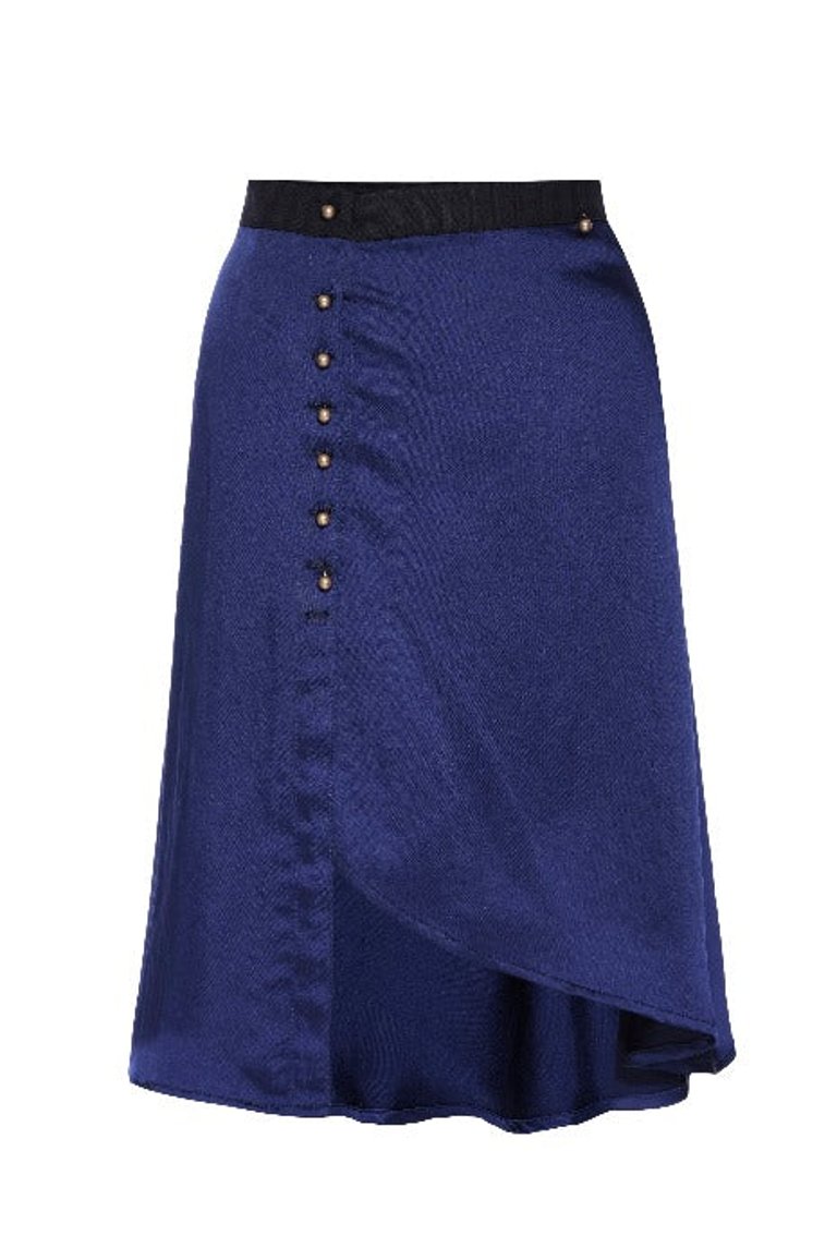 Sabine Cobalt Wrap Skirt