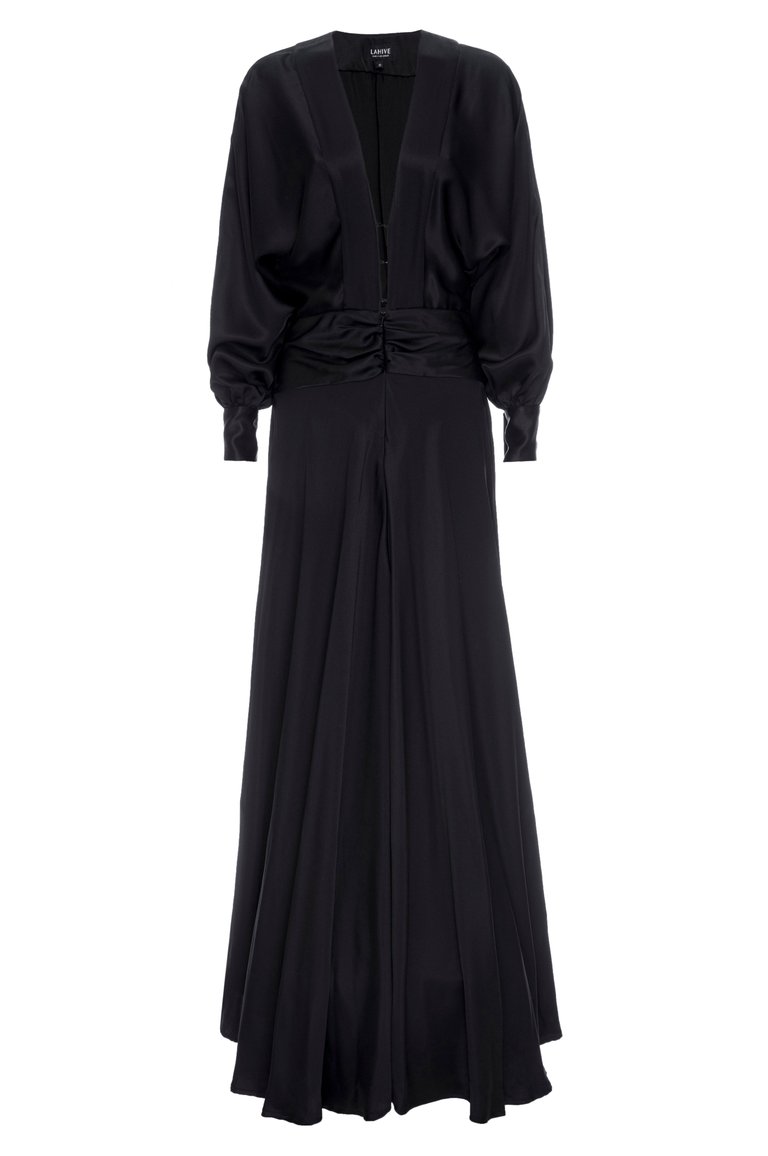 SANJI V-neck Dress - Noir