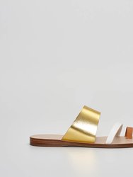 Ani Greek Sandal - Metallic Gold