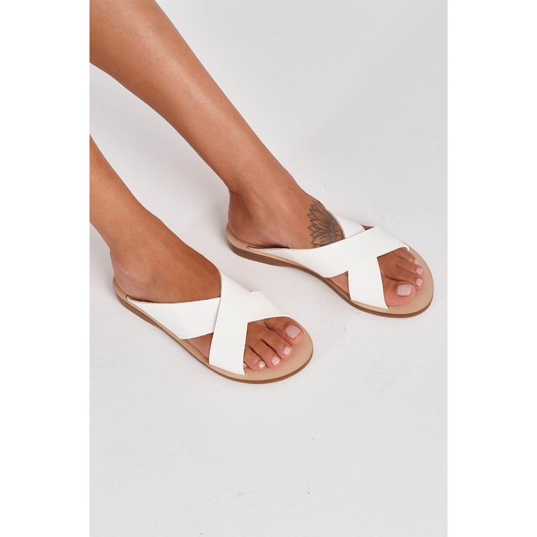 Palla Slide Sandal - White